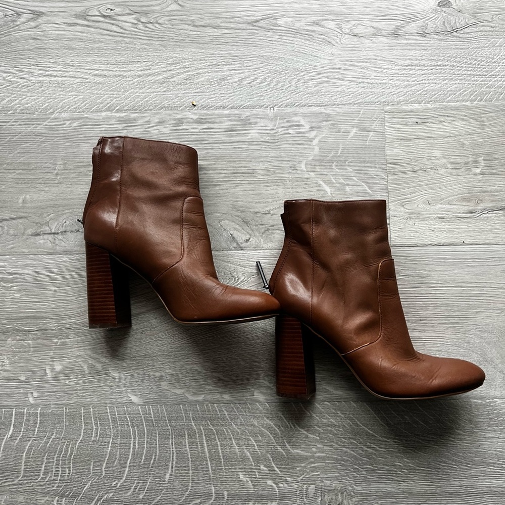 French Connection Capella Brown Heel Booties